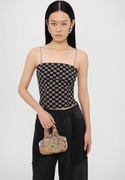MISBHV MONOGRAM SPAGHETTI - Top - black/beige