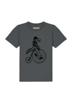 REX AUF FAHRRAD - T-shirt print - anthracite