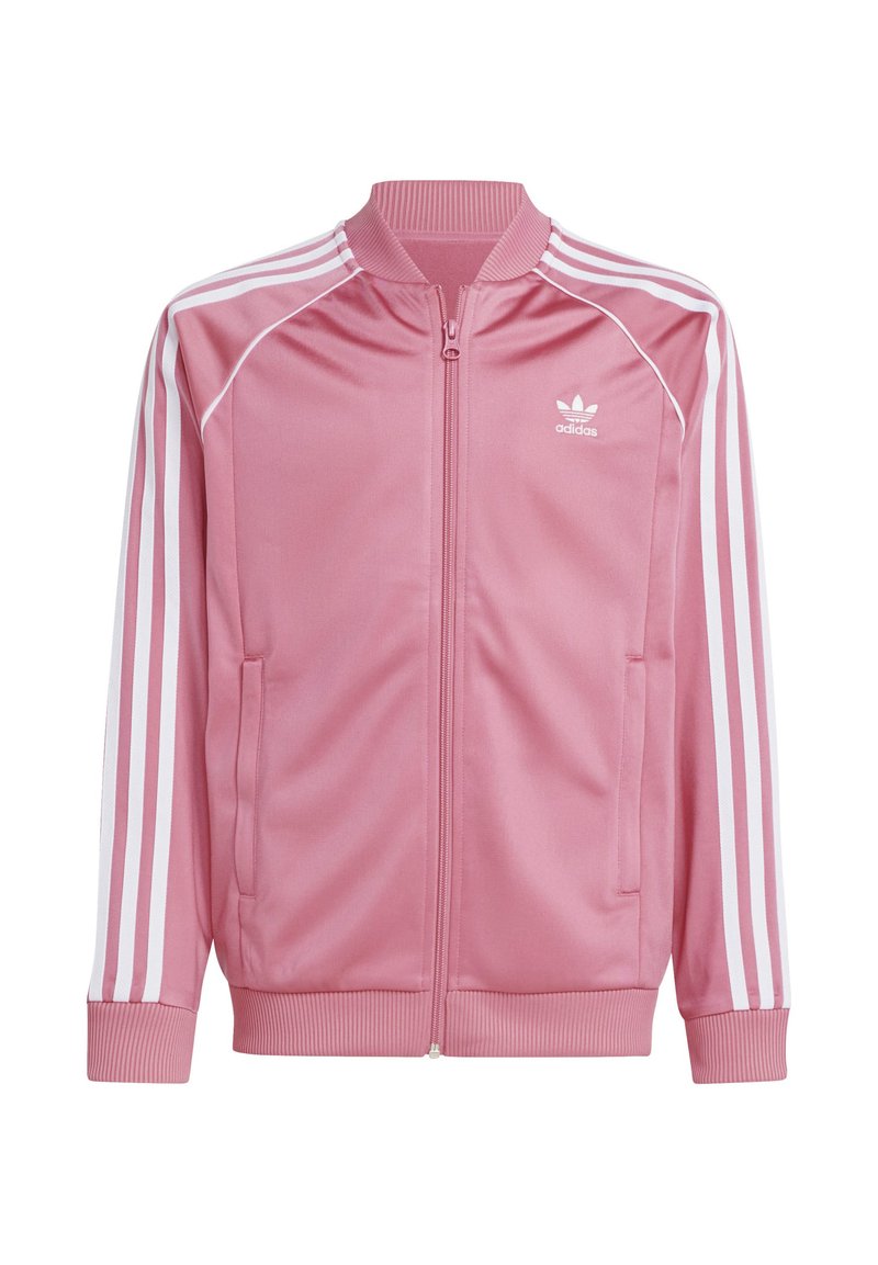 Stripes Adidas Essentials Felpa Adidas Corallo Adidas Originals