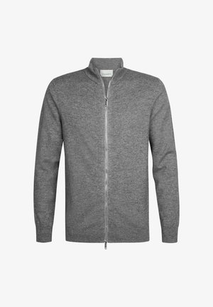 PROFUOMO, PROFUOMO CARDIGAN FULL ZIP - Vest - grey