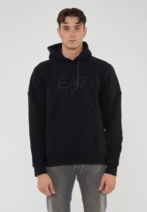 Felpa con cappuccio - black