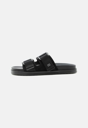 Tommy Hilfiger, BUCKLE - Papucsszandálok - black