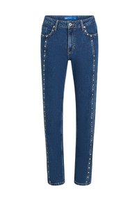 STUDDED MOM - Jeans a sigaretta - washed mid blue