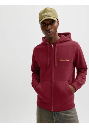 Zip-up sweatshirt - cabernet