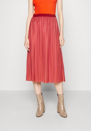 Falda plisada - bordeaux