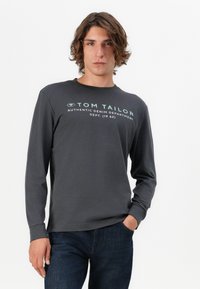 TOM TAILOR Camiseta de manga larga - tarmac grey