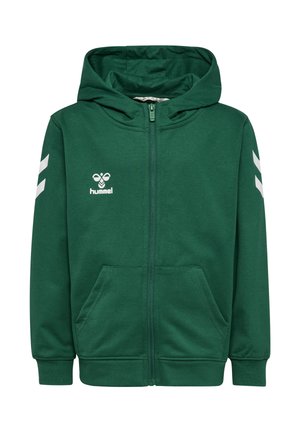CHEVRON HOODIE - Sweatjakke - evergreen