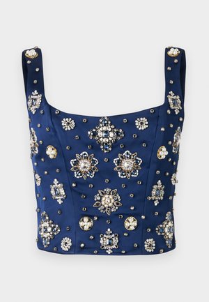 LILIANNA EMBELL SQUARE CORSET - Top - midnight blue