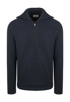 DEEP ZIP BOILED  - Jumper - navy