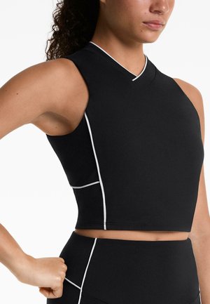 OYSHO PIPING COMFORTLUX - Top - black