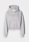 Majica s kapuljačom i patentnim zatvaračem - grey heather