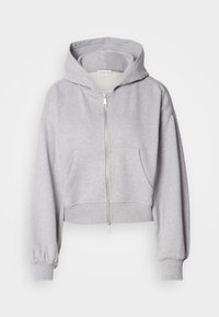Felpa con zip - grey heather
