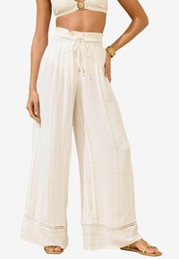 Lipsy WIDE SPARKLE STRIPE - Strandaccessoire - white