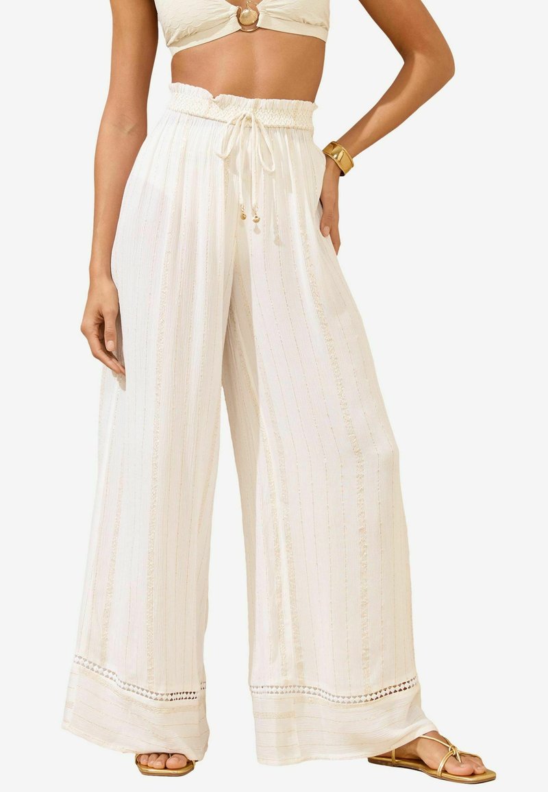 Lipsy WIDE SPARKLE STRIPE - Strandaccessoire - white