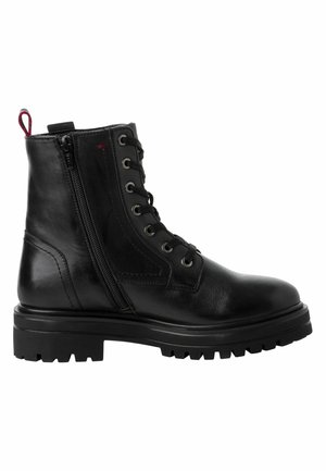 Platform ankle boots - black