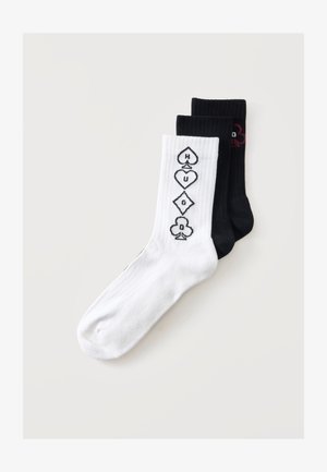 HUGO, 3 PACK - Чорапи - black/white