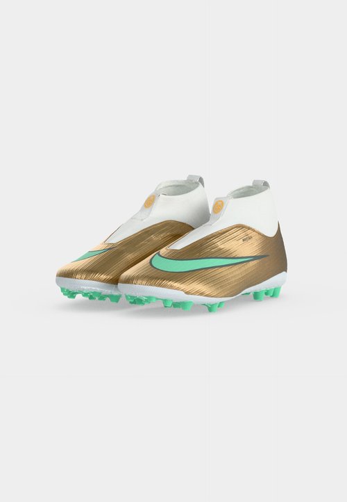 Nike JR MERCURIAL SUPERFLY 11 ACADEMY AG KYLIAN MBAPPE UNISEX - Zapatillas fútbol para césped artificial - metallic gold-coloured/clear jade — foto 3