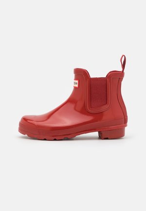 WOMENS ORIGINAL GLOSS CHELSEA  BOOT - Gummistøvler - military red
