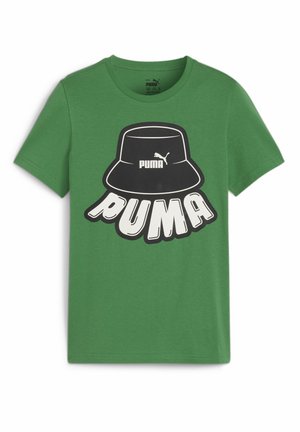 Puma ESS MID GRAPHIC  - T-shirt con stampa - archive green