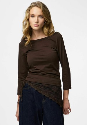 3/4-ÄRMELN PCPHOEBE U-BOOT-AUSSCHNITT - Longsleeve - hot fudge