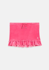 RUFFLE WITH JUICY BRANDING - Mini skirt - hot pink