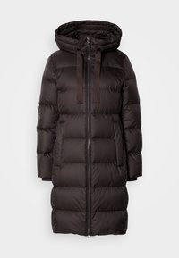 WITH HOOD WELT POCKETS - Kabát z prachového peří - dark coffee