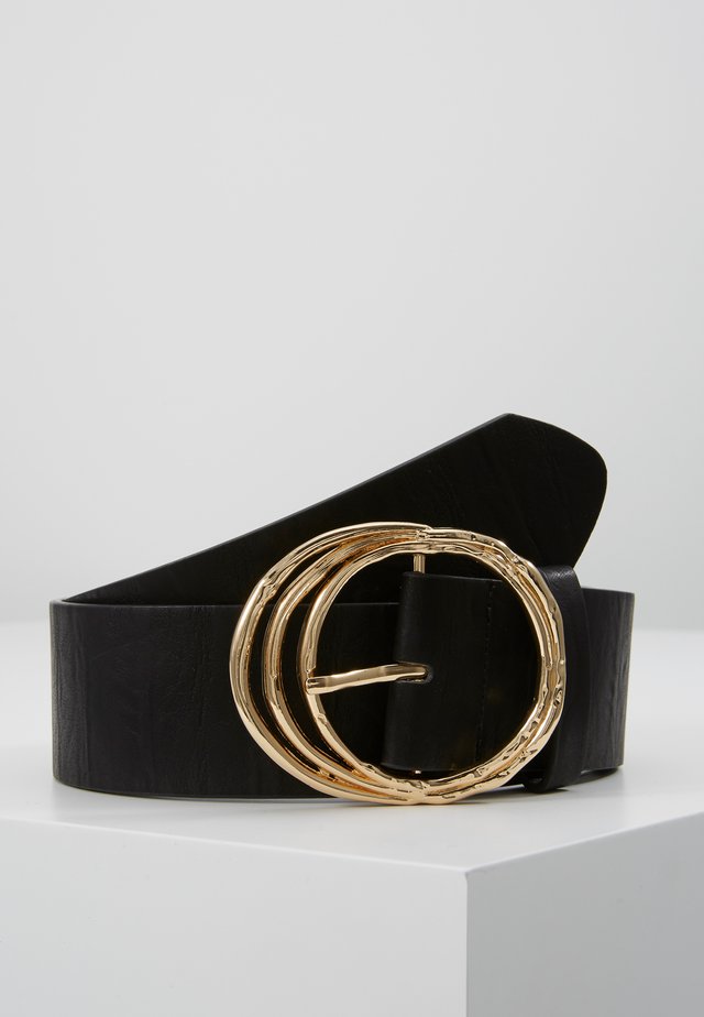 PCDEMA WAIST BELT - Ceinture taille haute - black/gold-coloured