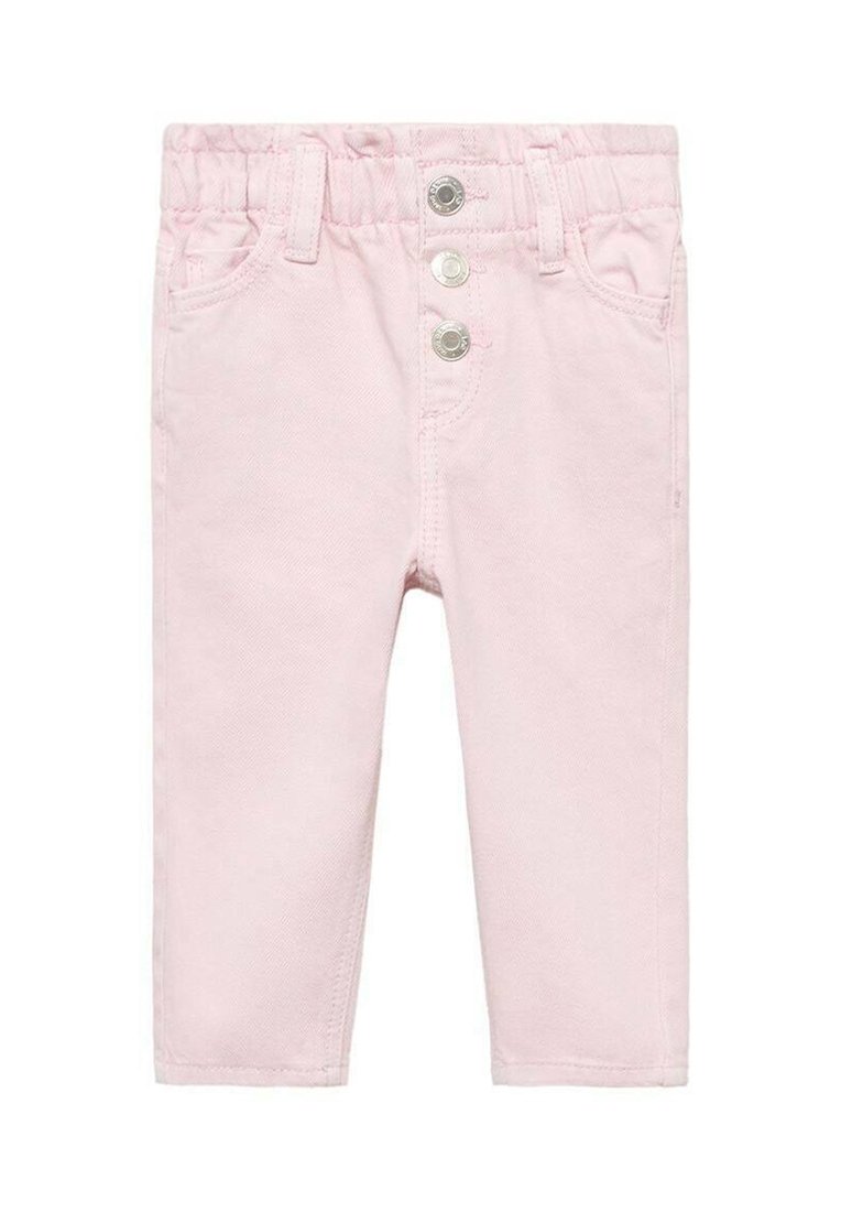 Mango Kids Kavbojke slim fit - pink