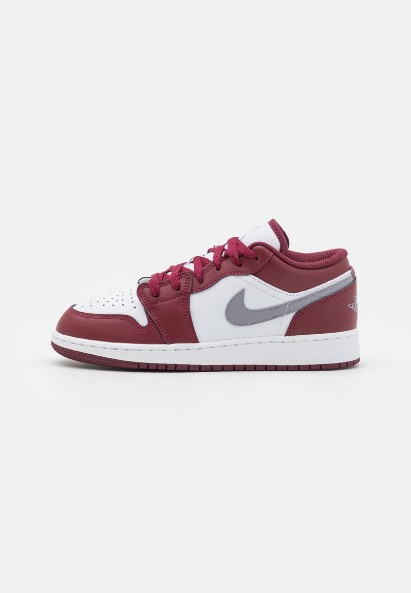 jordan 1 low cherrywood red cement grey white men's shoe