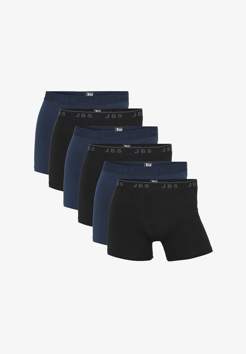 Viiden pakkaus bokseria mustassa ja tummansinisessä. Pehmeä puuvillasekoite, keskilinjainen muotoilu, jossa elastiset vyöt, joissa on brändin logo.
