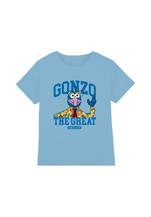 Disney, THE MUPPETS GONZO THE GREAT COLLEGIC UNISEX - Print T-shirt - light blue