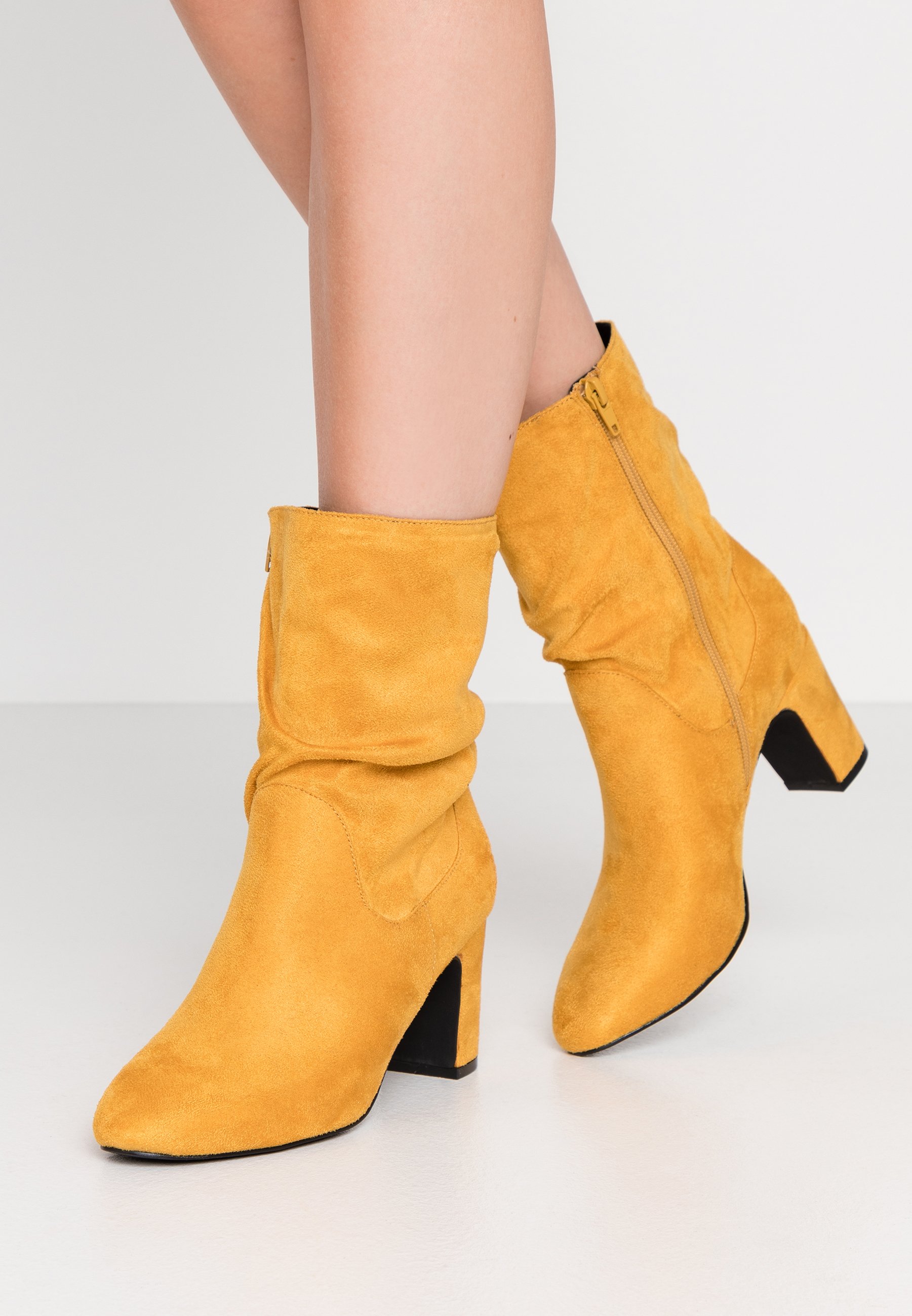 mustard ankle boots uk