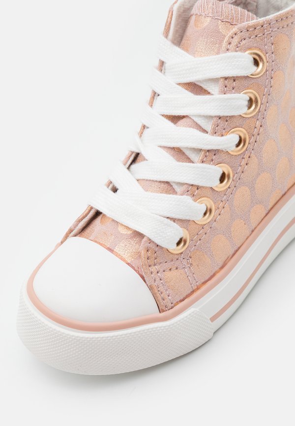 High-top trainers - rose gold3