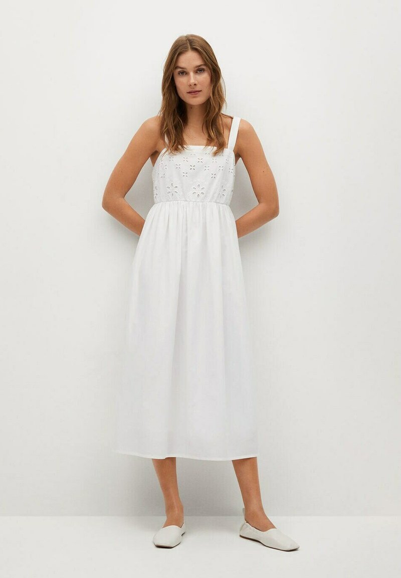 Mango Perla H Vestito Estivo Hvit Bianco Zalando It