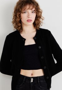 GAP CASHSOFT CREW CARDI - Kardiganas - black