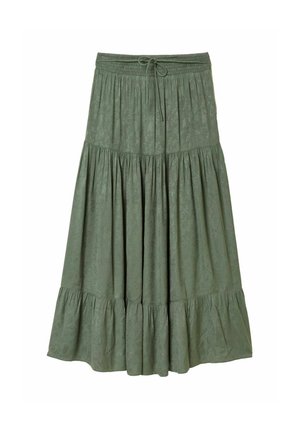 FatFace, MAXI SKIRT - Maxi skirt - olive green