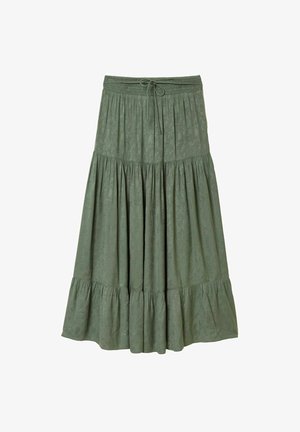 FatFace, MAXI SKIRT - Maxi skirt - olive green