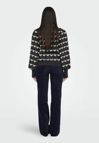 JDY JDYSIGRID LIFE ON PUFF - Pullover - dark grey melange