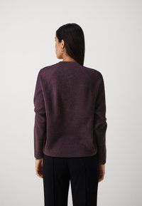 Samsøe Samsøe BOSTON O NECK - Stickad tröja - plum perfect