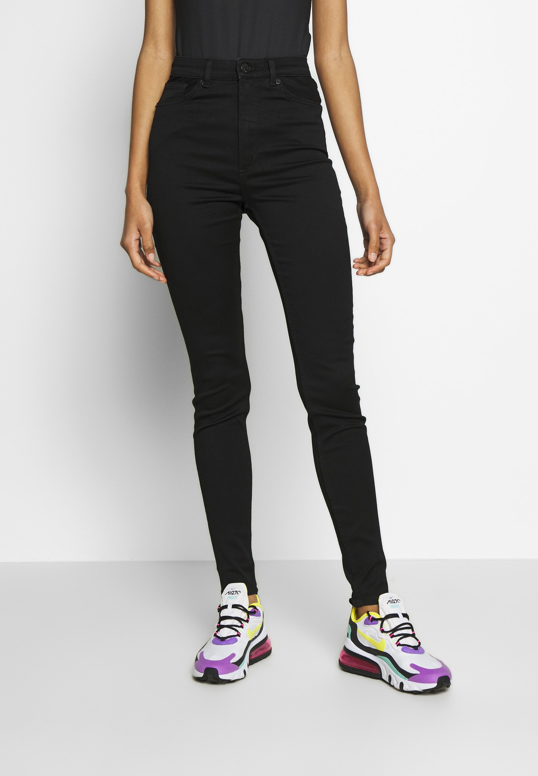 Monki Jeans Skinny Fit - black dark quick rinse/black - Zalando.co.uk