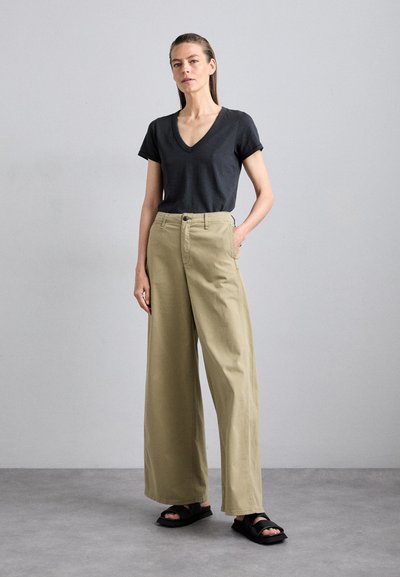 rag & bone THE VEE - Βασικό μπλουζάκι - black