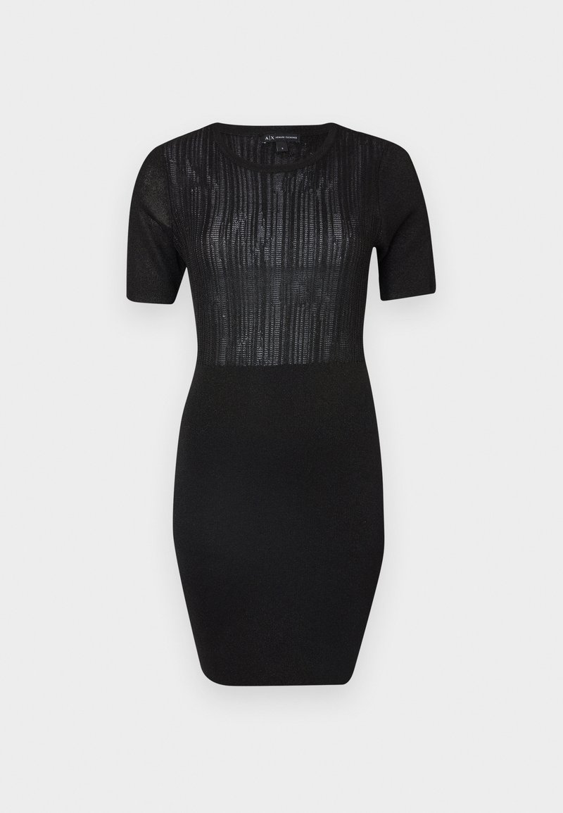 Armani Exchange Gebreide jurk zwart Armani Exchange Gebreide jurk zwart