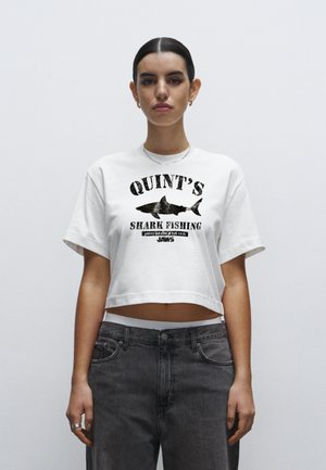 JAWS QUINTS SHARK FISHING - T-shirt print - off white