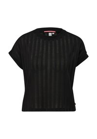 MIT MUSTERSTRUKTUR - T-shirt basique - schwarz