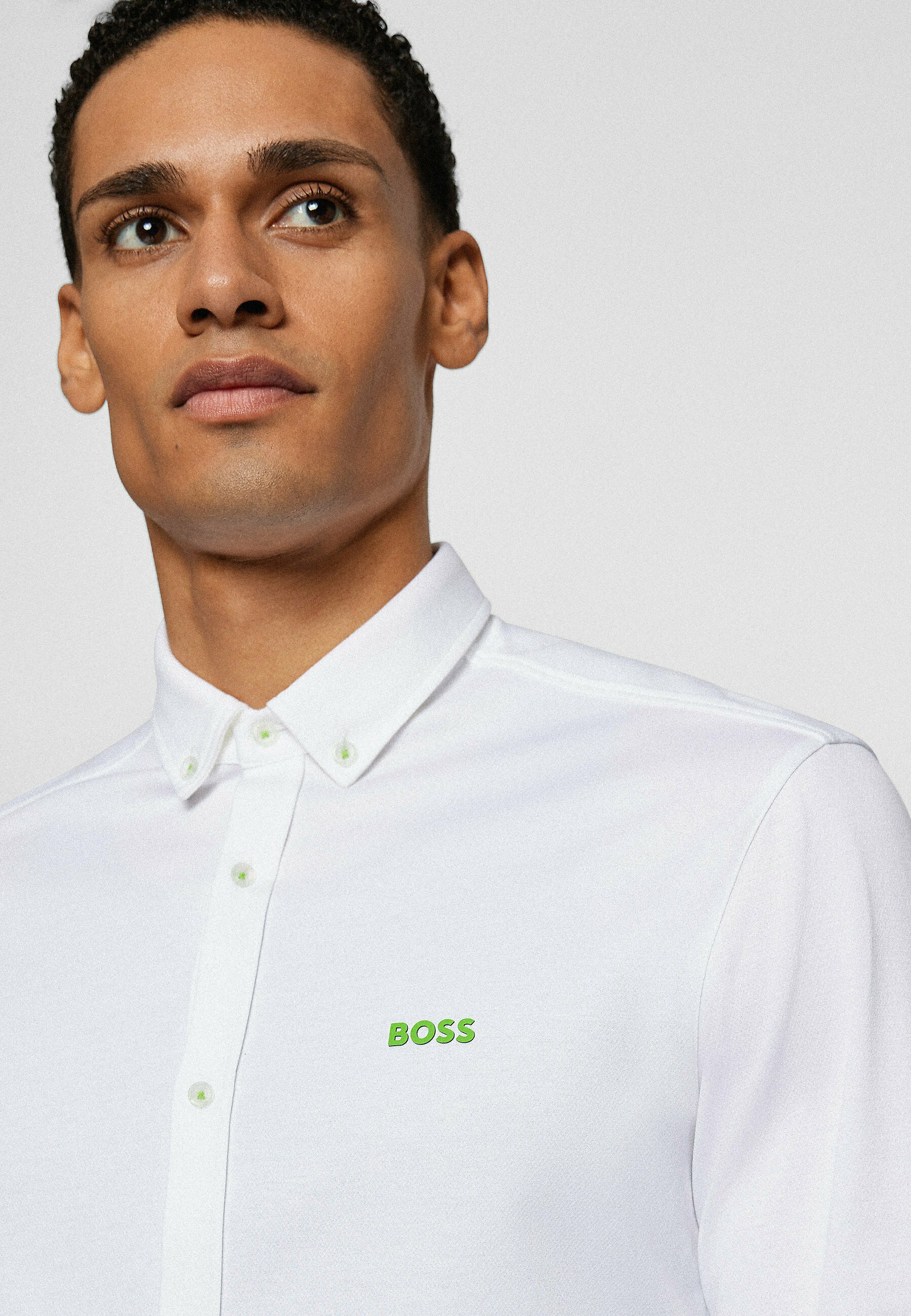 BOSS BOSS BIADO R - Shirt - white/white 