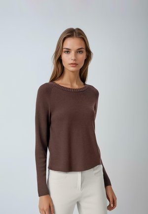 OSLO - Maglione - brown melange