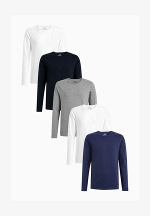 MIXED LONG SLEEVE FIVE PACK - Ilgarankovis viršutinės dalies drabužis - white