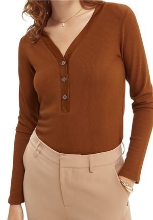 Langarmshirt - brown