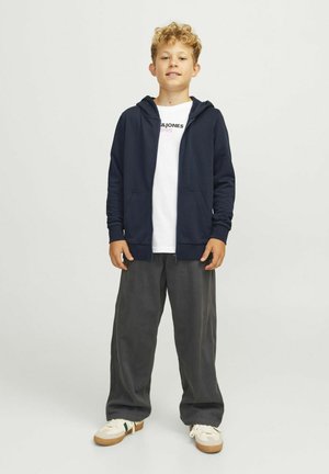 MIT REISSVERSCHLUSS - Zip-up sweatshirt - navy blazer