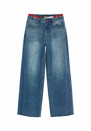 Desigual, PANTS - JEANS PANTS    . - Avar lõikega teksad - blue